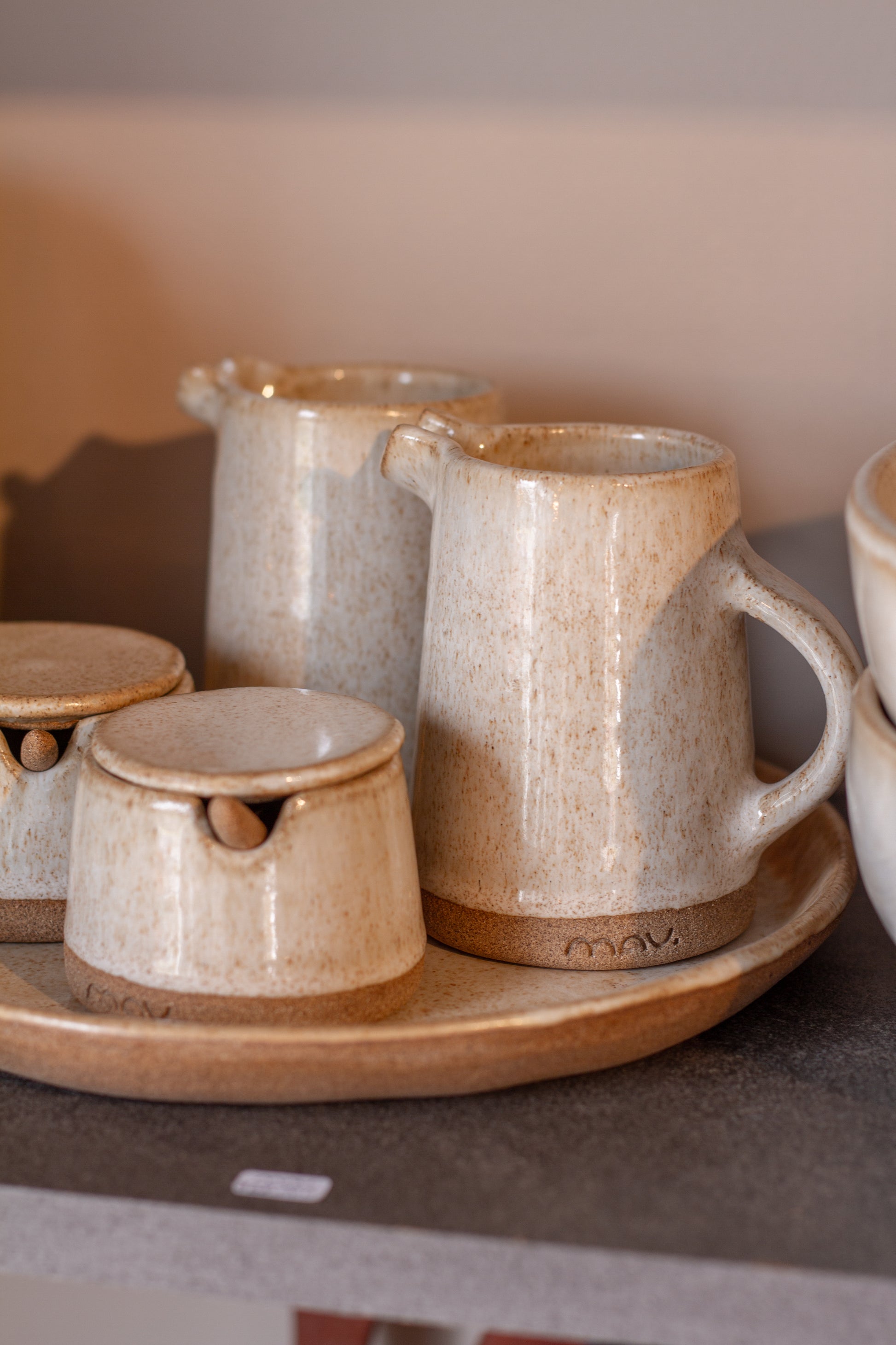 Alcuza de Cerámica Beige