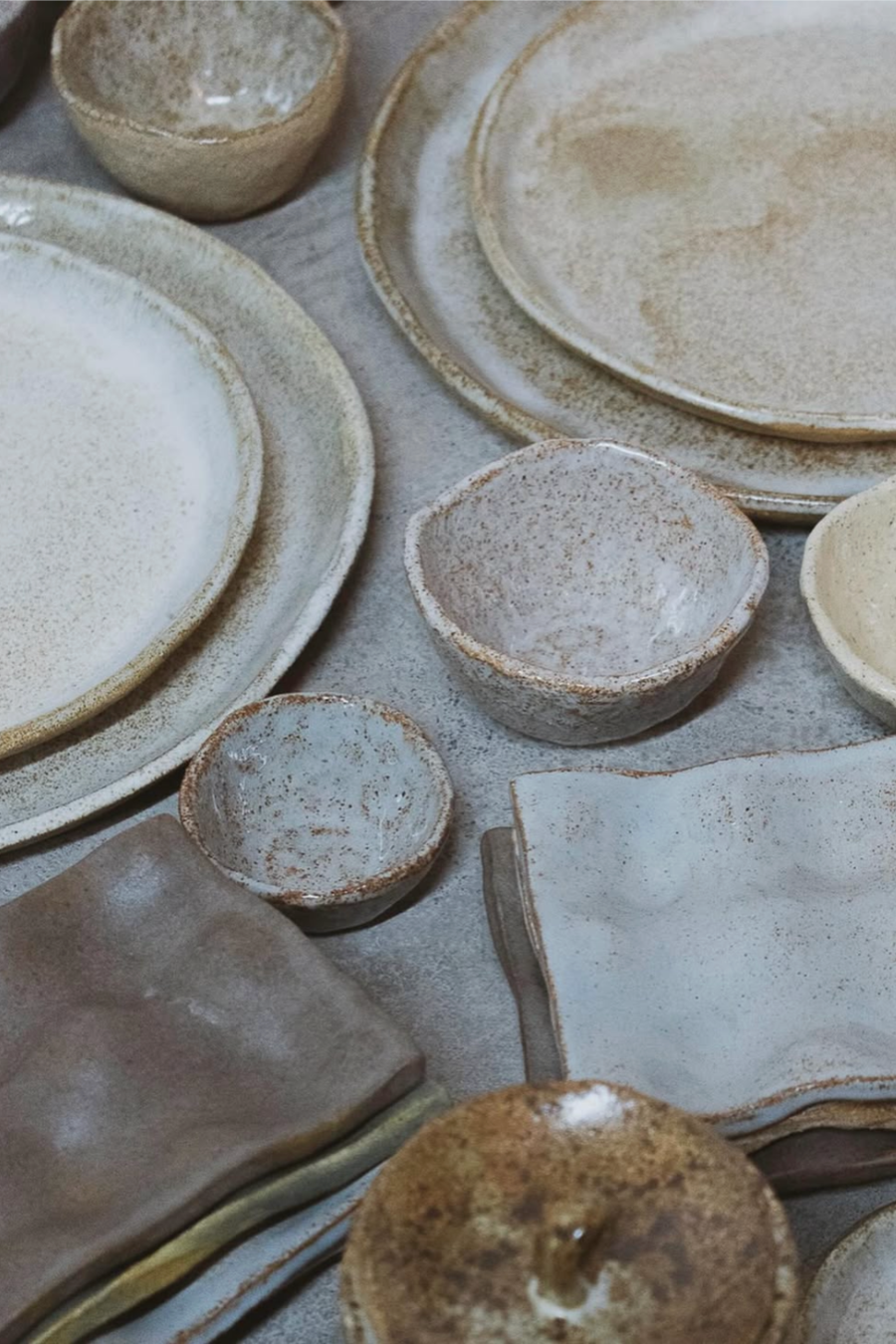 Mini Pocillos de Cerámica Beige