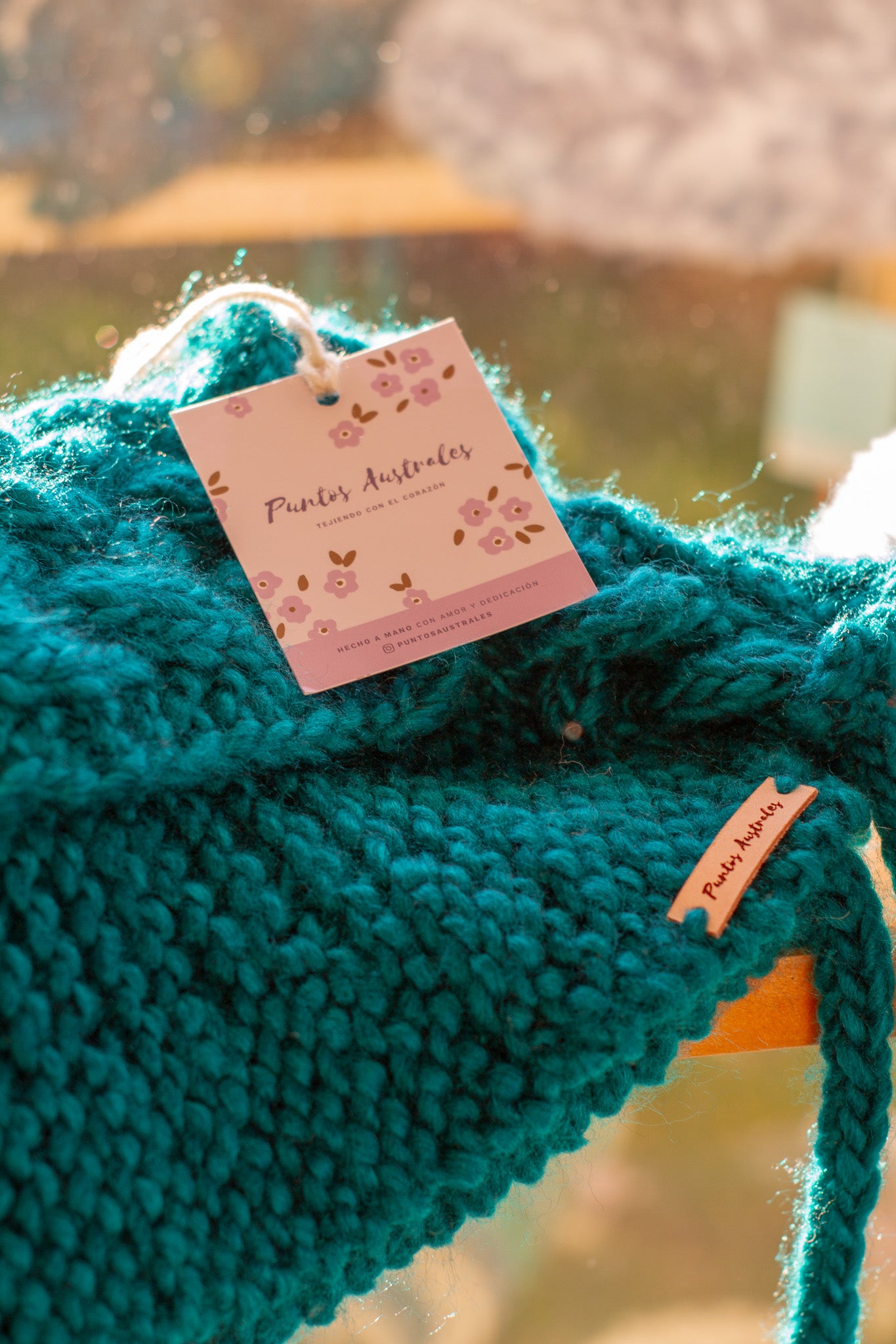 Cuello Tejido Turquesa