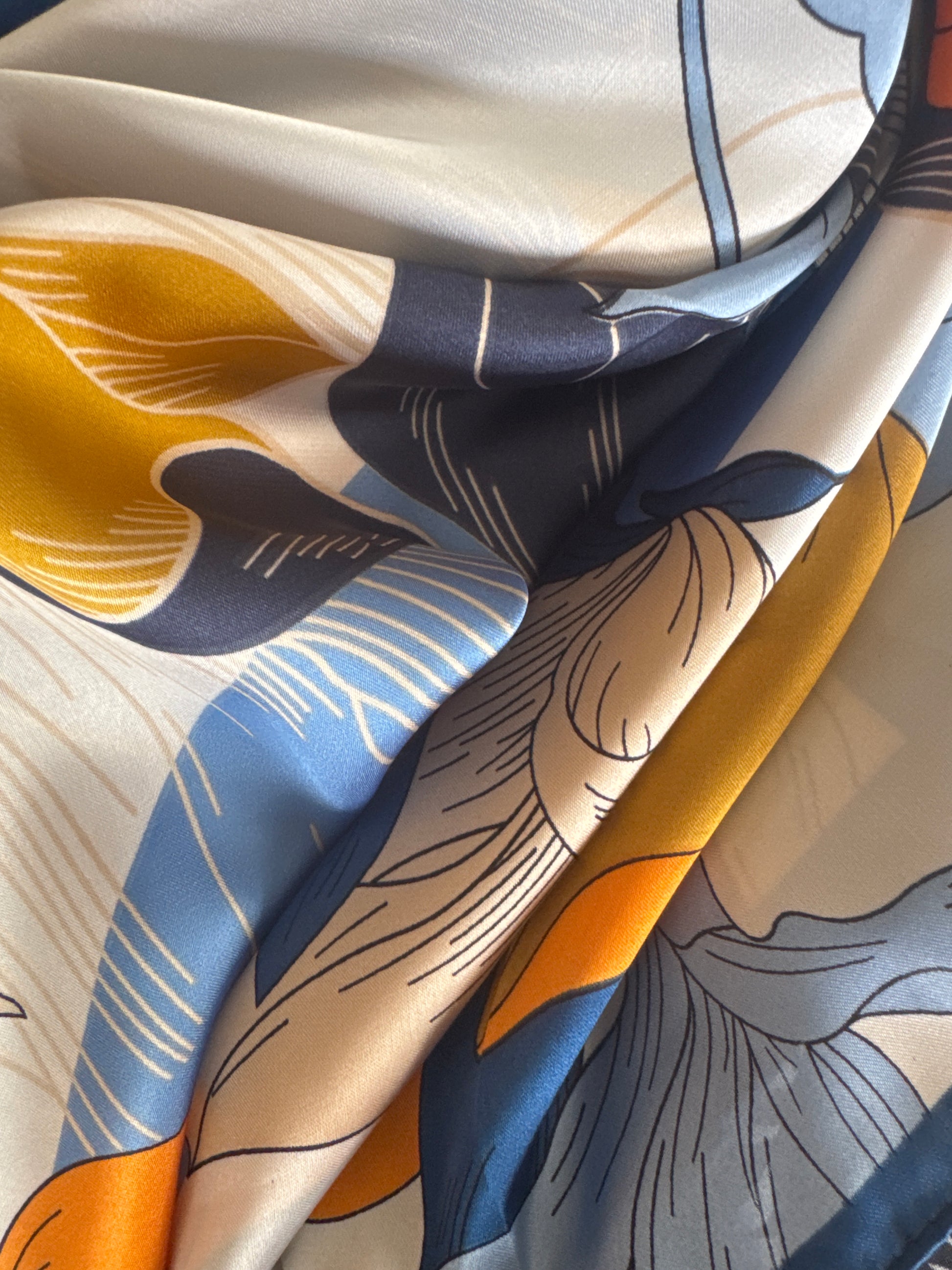 Pañuelos Celeste 70x70