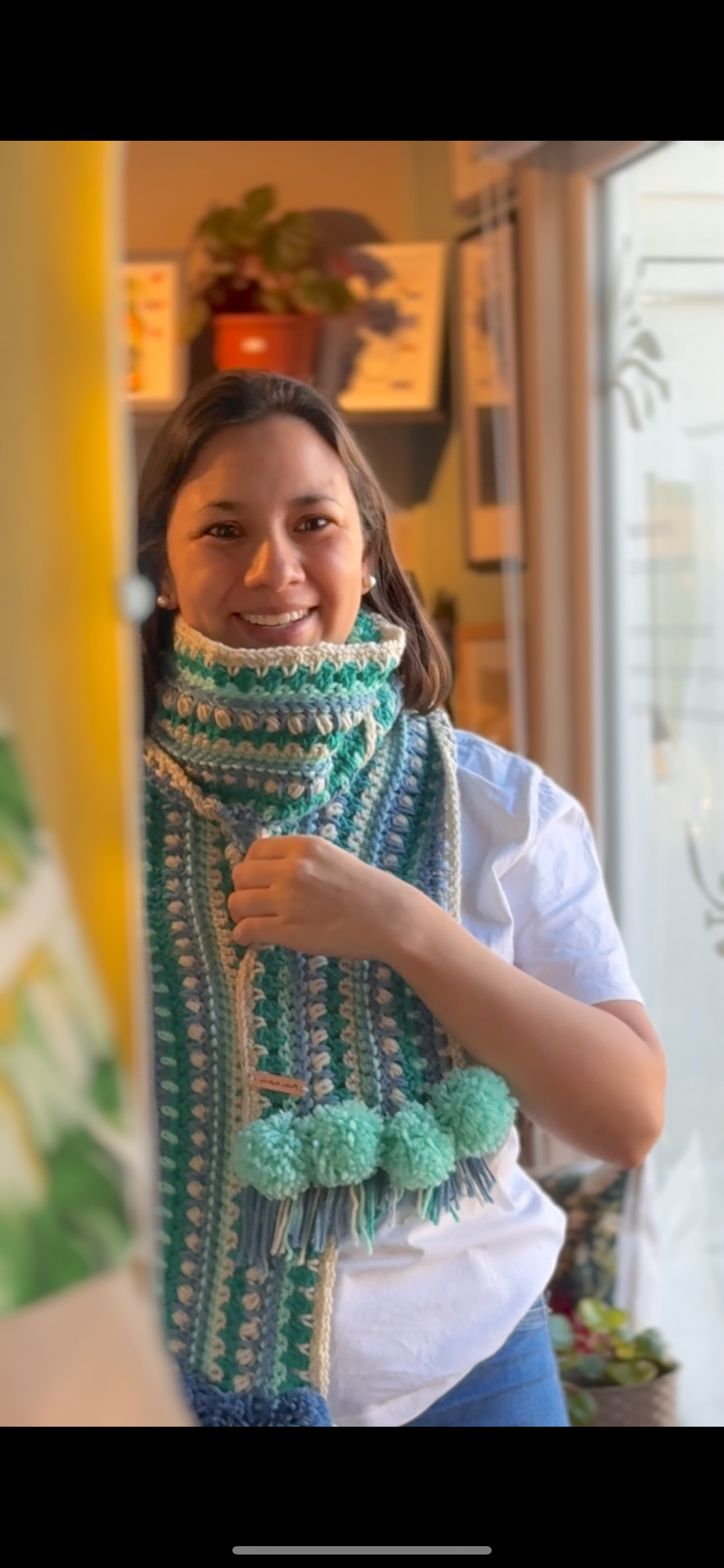 Bufanda Océano • Tejida