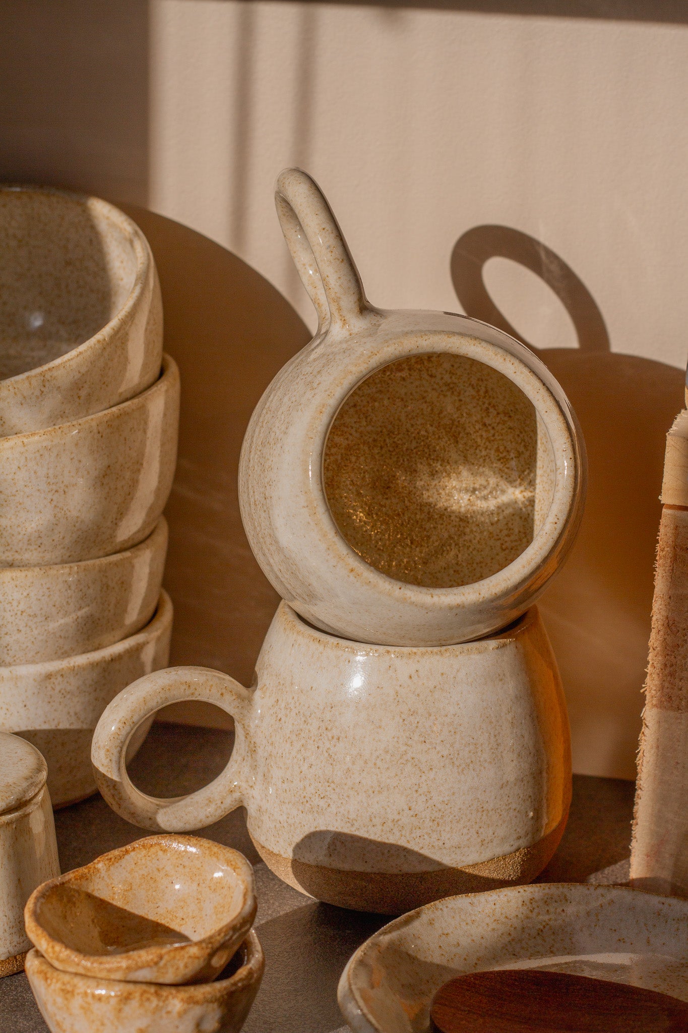 Taza de Cerámica Beige