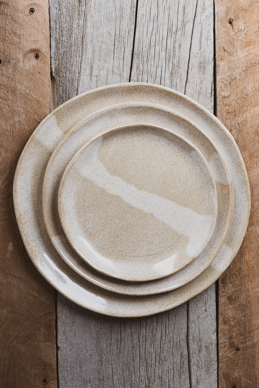 Platos de Cerámica Beige