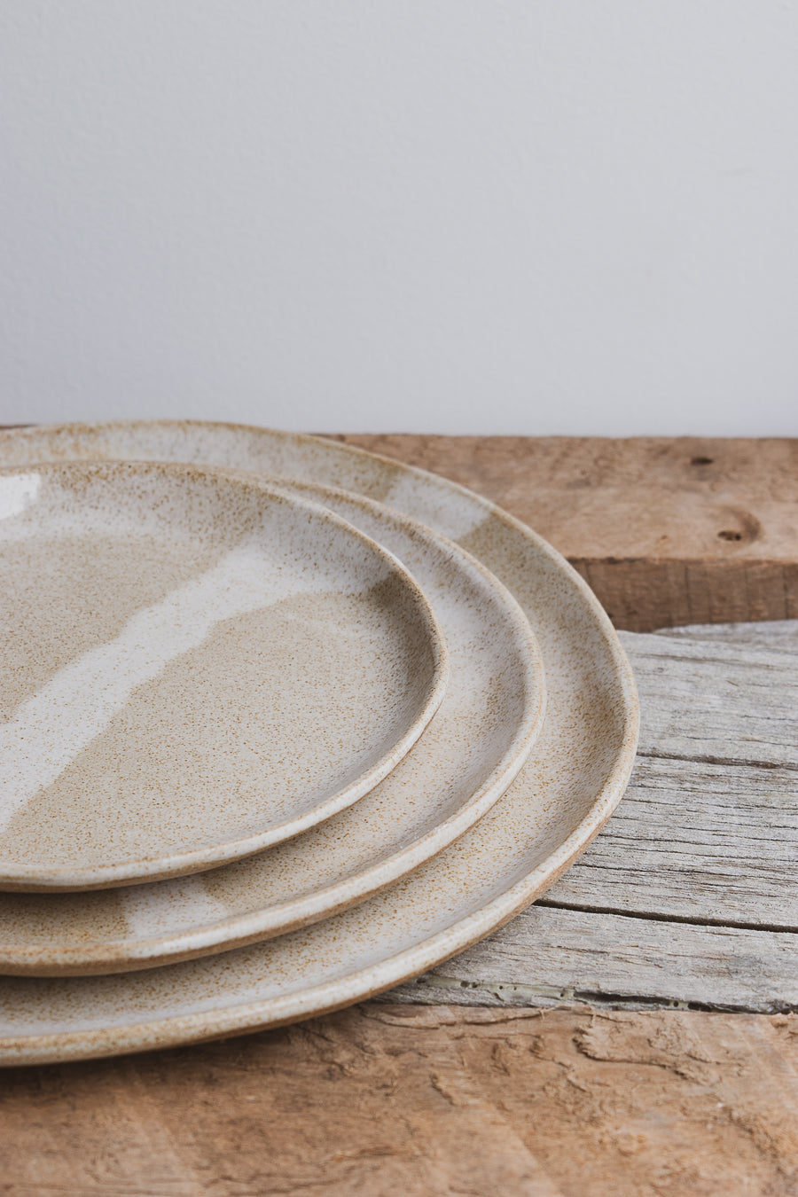 Platos de Cerámica Beige