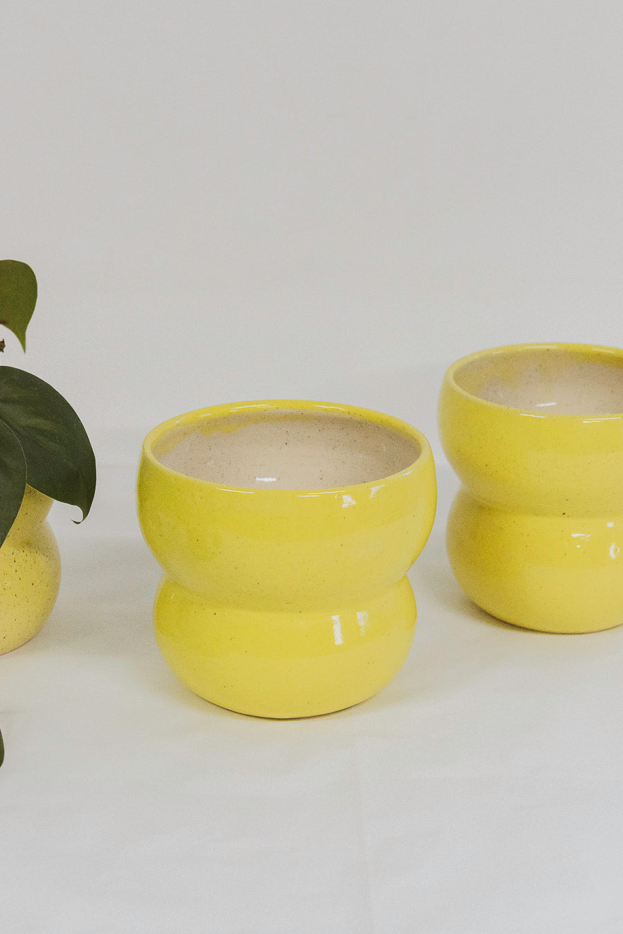 Macetero de Cerámica Amarillo