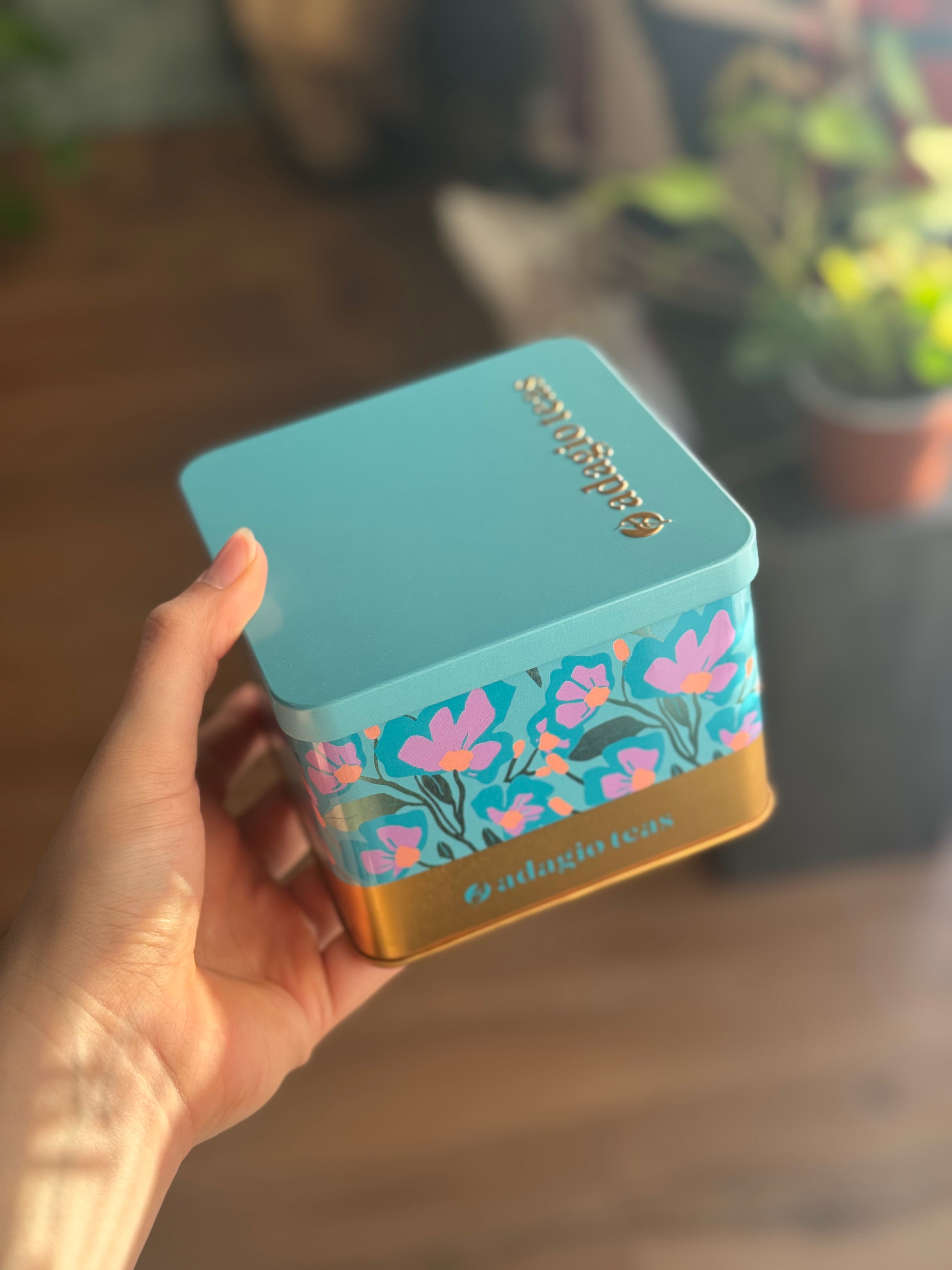 Pack Té en Bolsas · Turquesa Flores