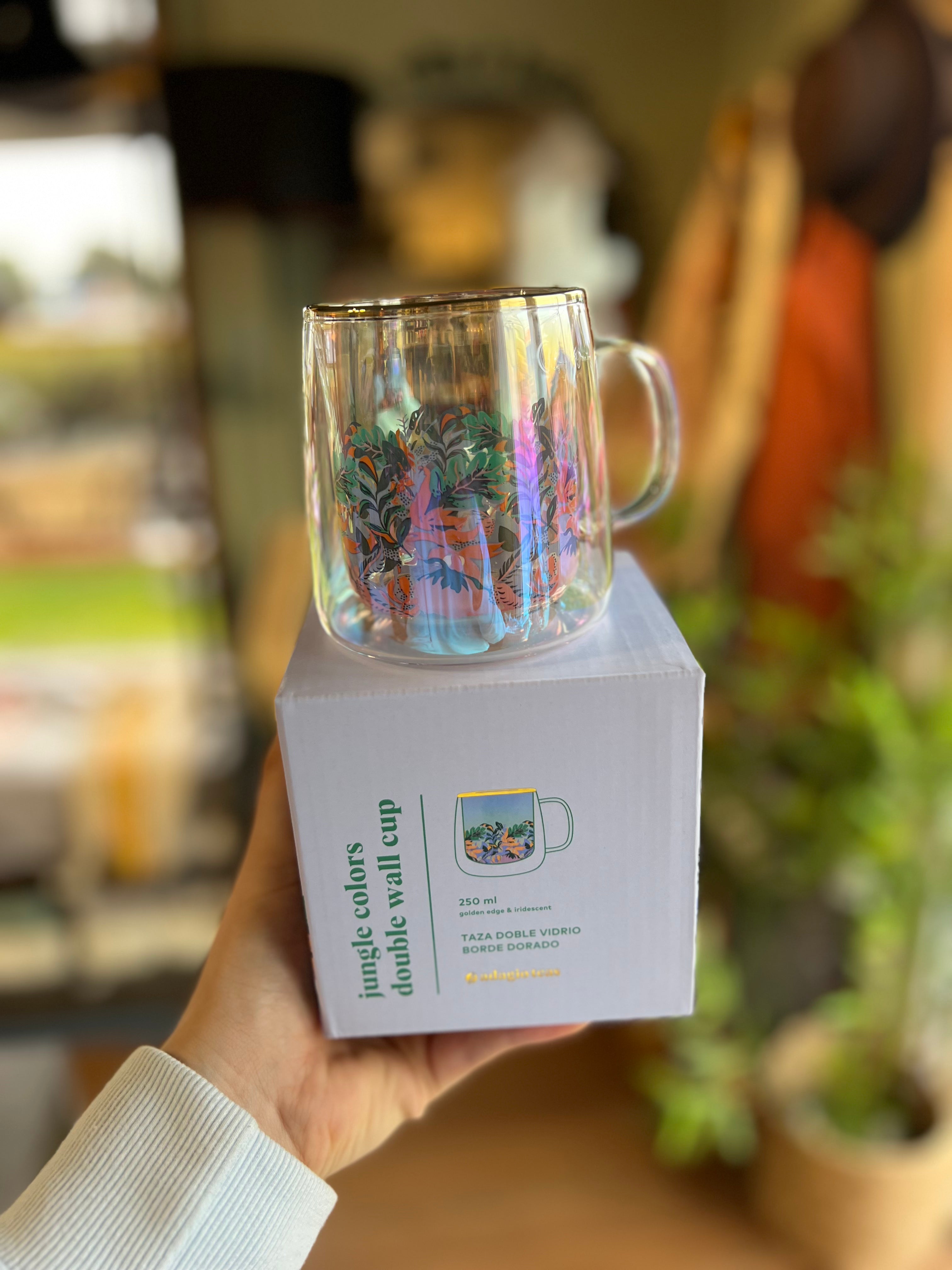 Taza Doble Vidrio 250 ml