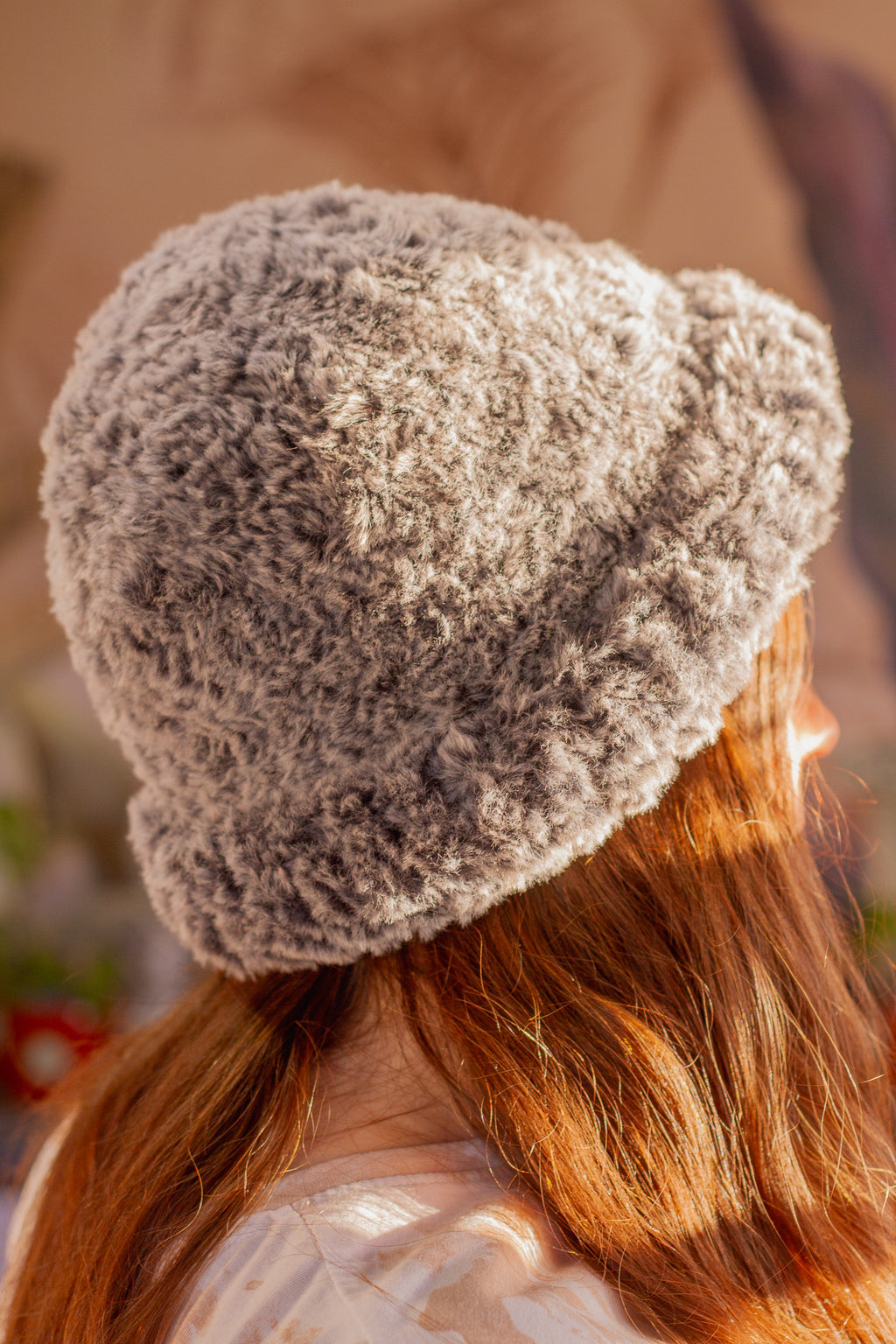 Gorro Peludo Tejido
