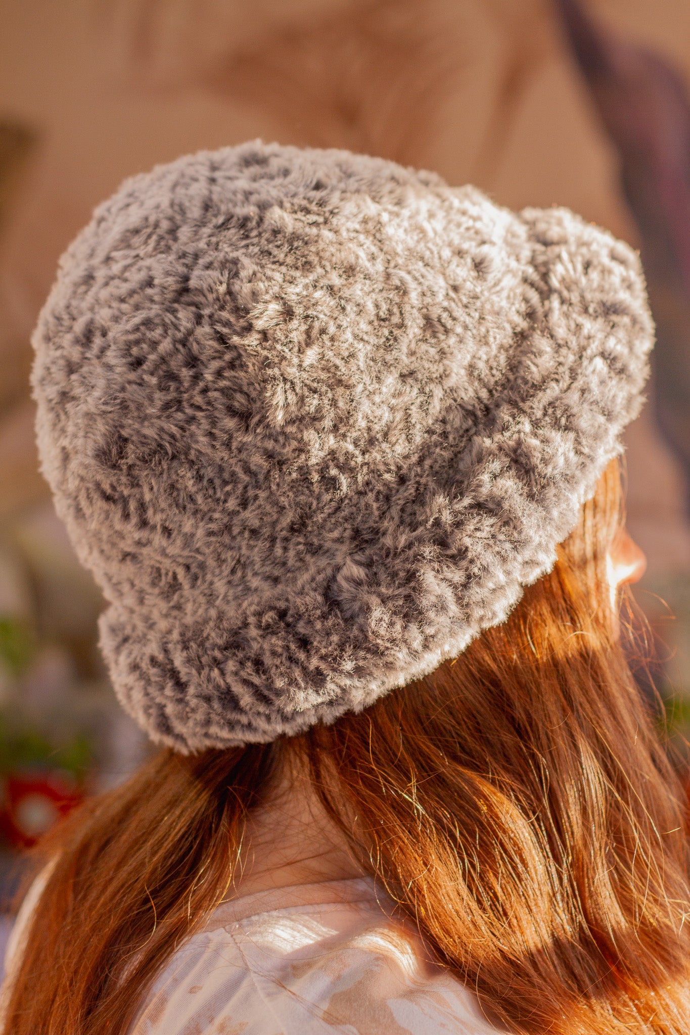 Gorro Peludo Tejido