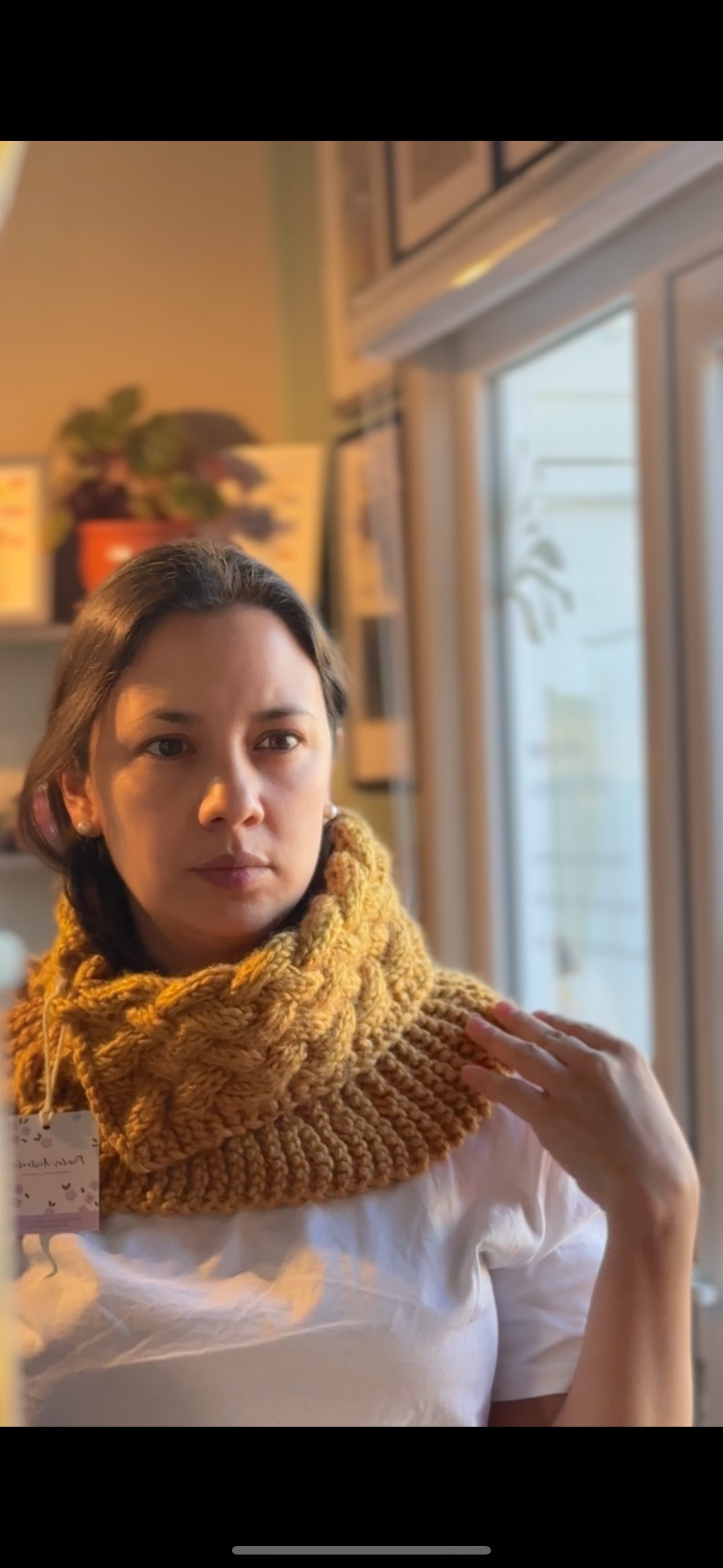 Cuello Tejido Mostaza