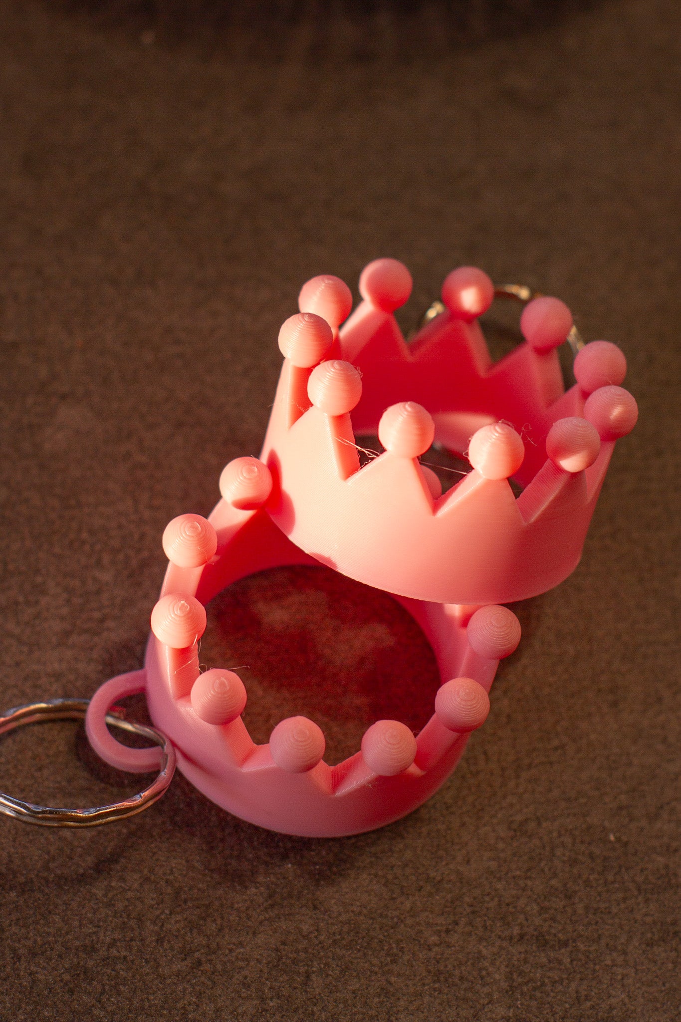 Llavero Corona Rosada
