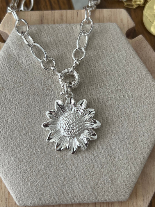 Collar Girasol Plata