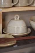 Mantequillero de Cerámica Beige