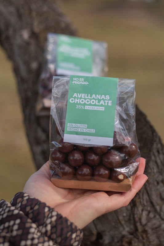 Bolsa de Avellanas Bañadas en Chocolate 35%