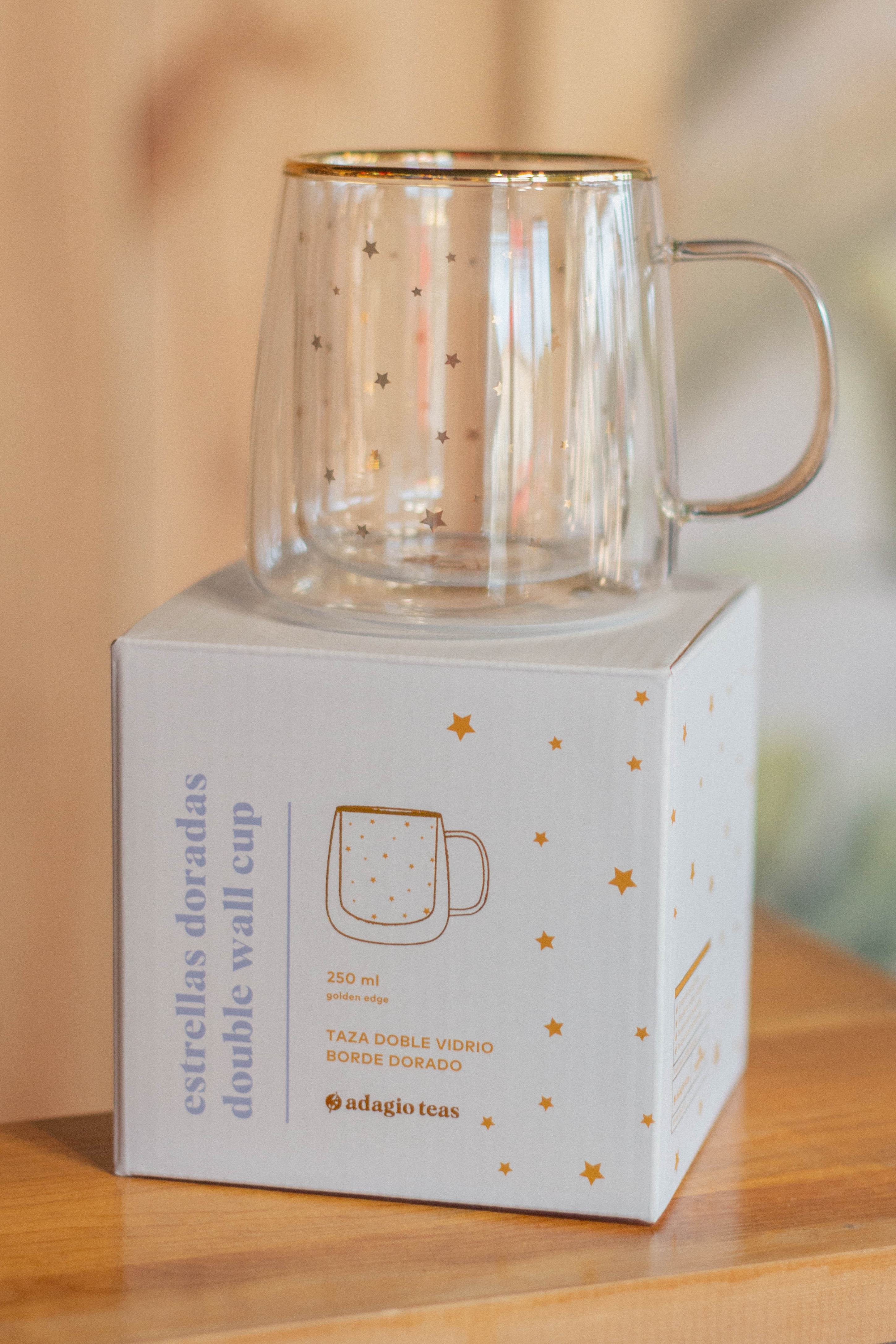 Taza Doble Vidrio 250 ml