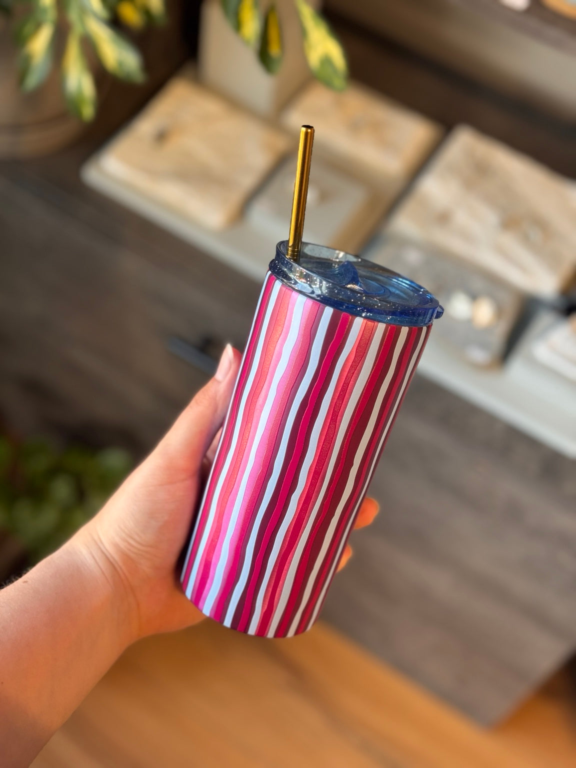 Tea Tumbler 470 ml Irregular Lines